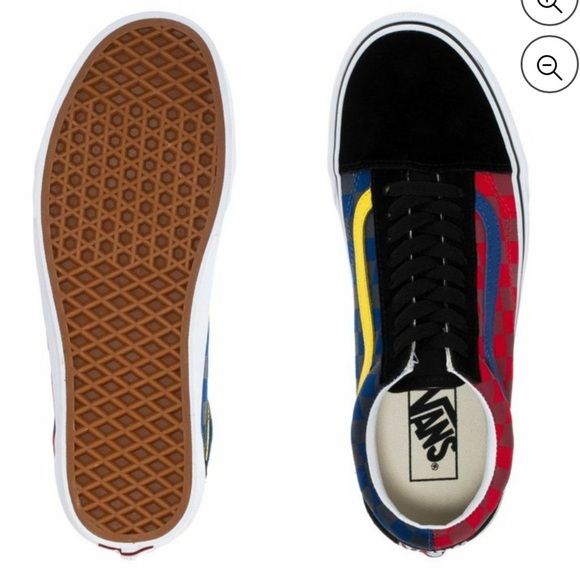 Vans Old Skool OTW Rally Red & Blue Checkered sneakers - Picture 1 of 8